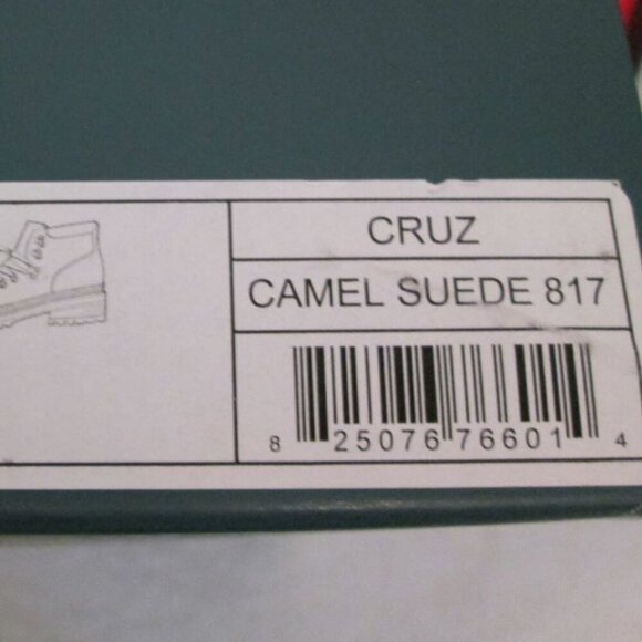NIB AEROSOLES Camel Suede Sport Cruz Hiking Booties Red Shoelaces Women’s 5.5 - Picture 10 of 15